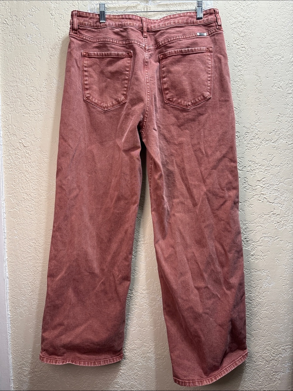 Kancan Wide Leg Jeans Women’s Size 15/31 Mauve Dusty Rose High Rise Denim - Picture 6 of 9